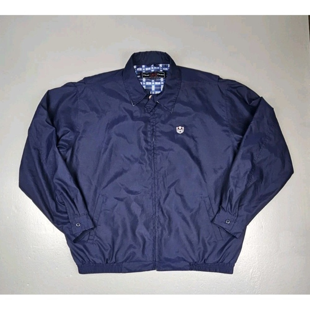 Phat Farm Jacket Mens 2XL Vintage Navy Blue Harrington Hip-Hop Casual Preppy